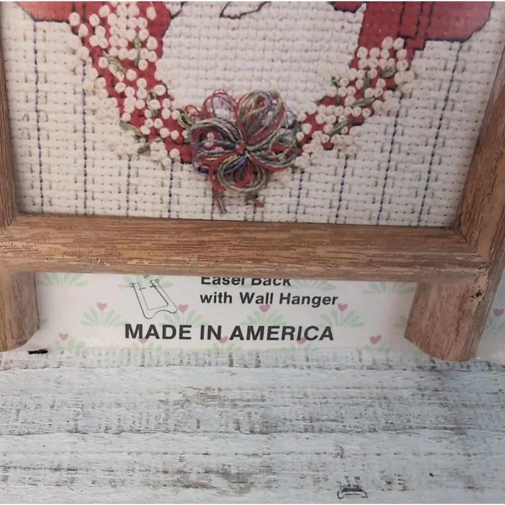 Christmas Geese Country Traditional 1980s Counted Cross Stitch Kit #034510